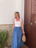 FALDA DENIM LAZO