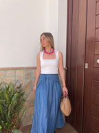 FALDA DENIM LAZO