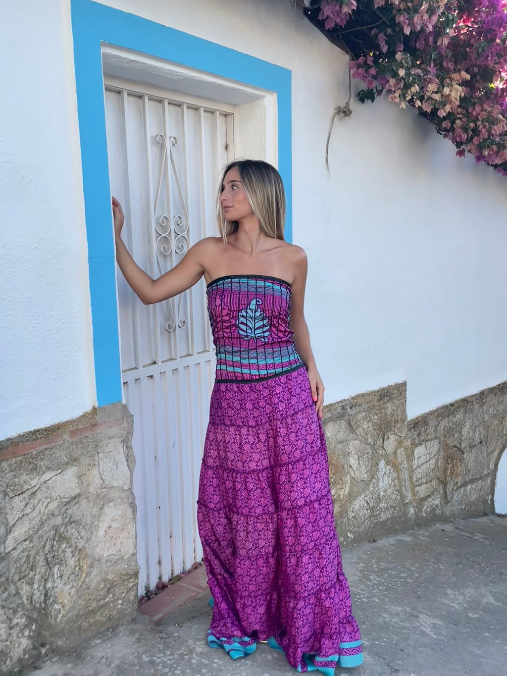 VESTIDO INDIO MALVA