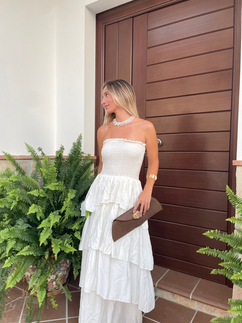 VESTIDO MAXI BLANCO