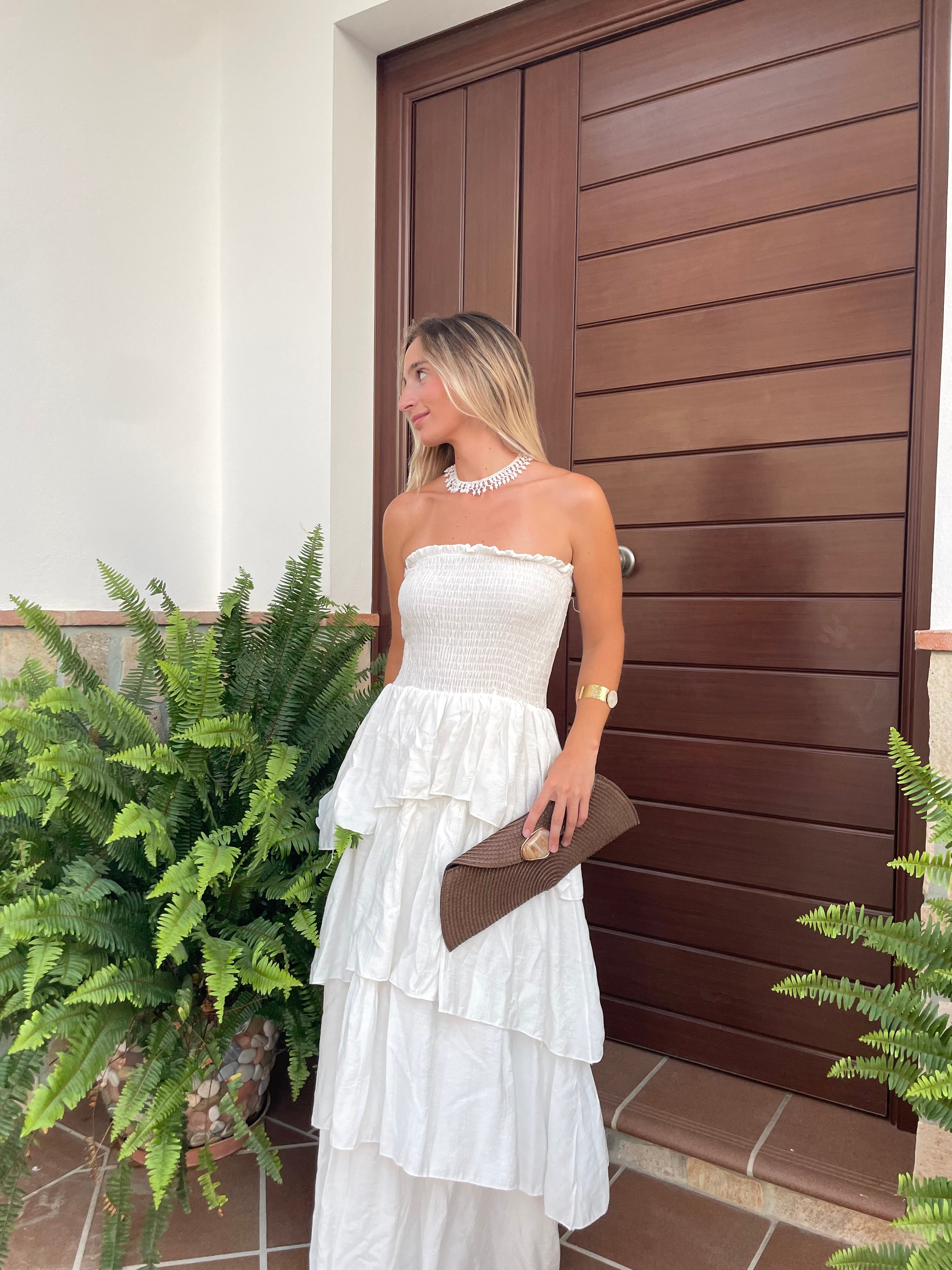 VESTIDO MAXI BLANCO