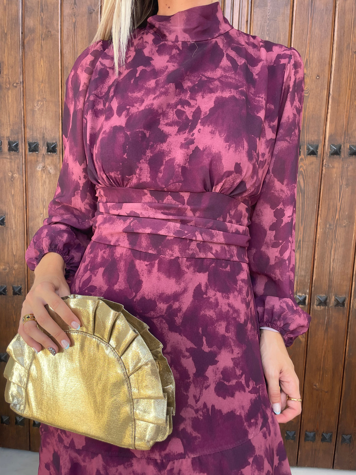 VESTIDO ACUARELA BUGANVILLA