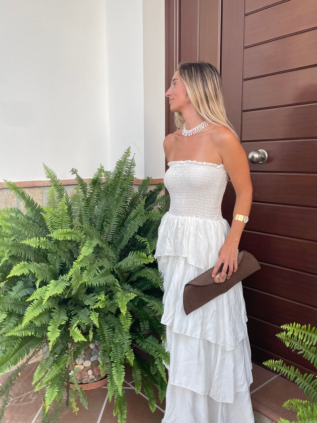 VESTIDO MAXI BLANCO
