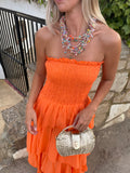 VESTIDO MAXI NARANJA