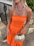 VESTIDO MAXI NARANJA