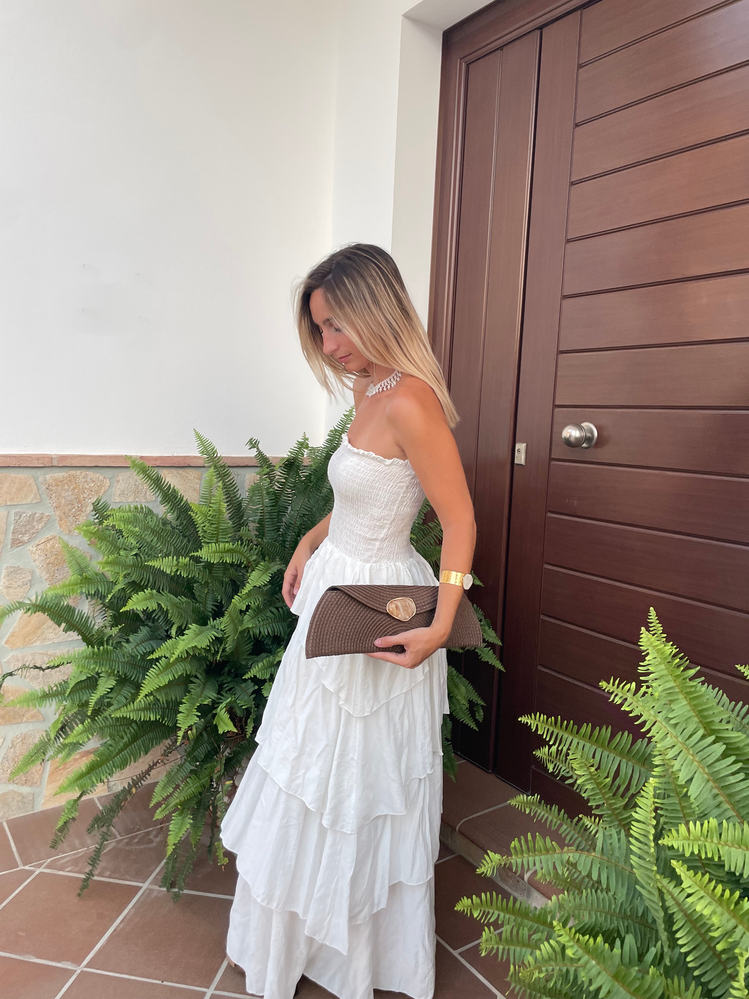 VESTIDO MAXI BLANCO