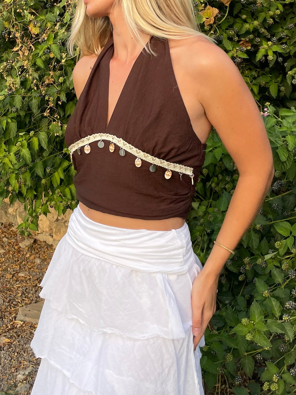 TOP IBIZA MARRÓN