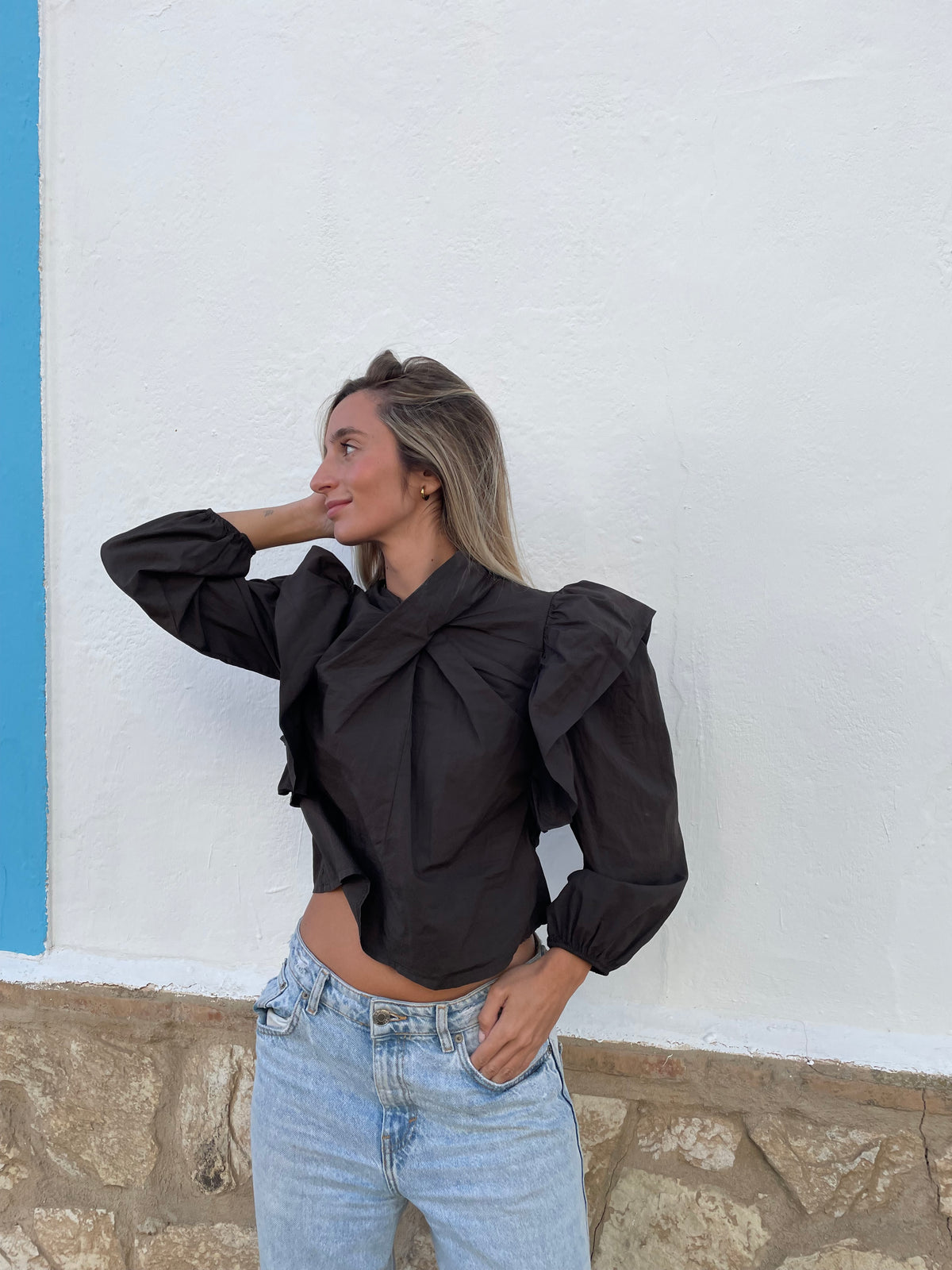 BLUSA ABRIL MARRÓN