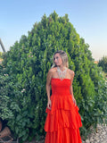VESTIDO MAXI NARANJA OSCURO