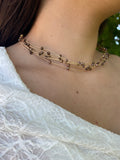 CHOCKER PIEDRAS MARRÓN