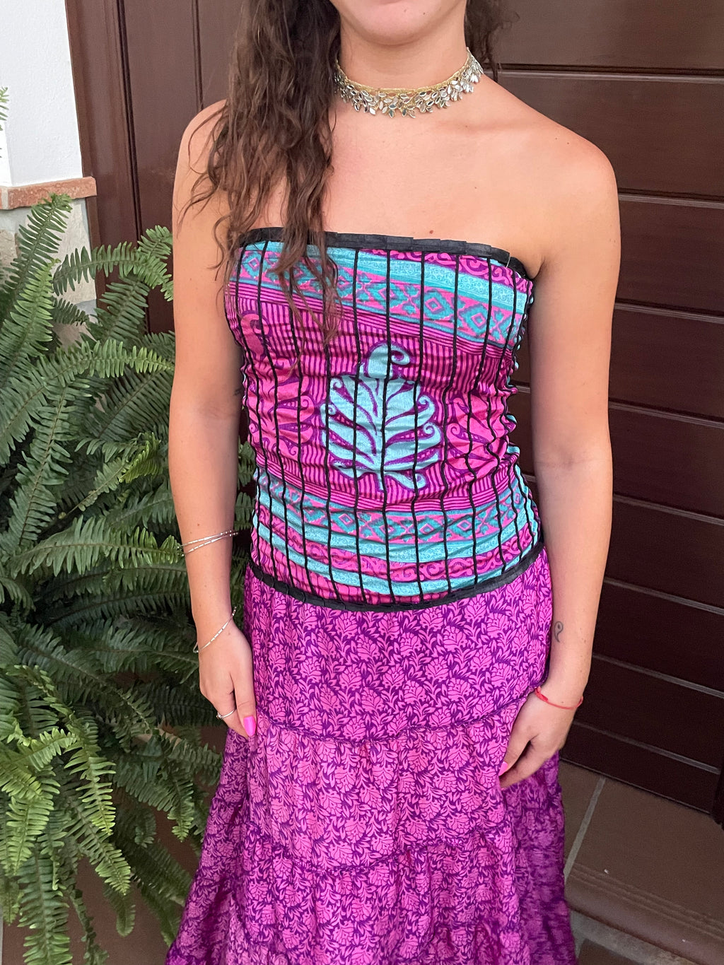 VESTIDO INDIO MALVA