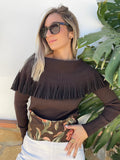 JERSEY FLECOS MARRÓN