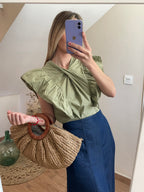 BLUSA ABRIL CAQUI